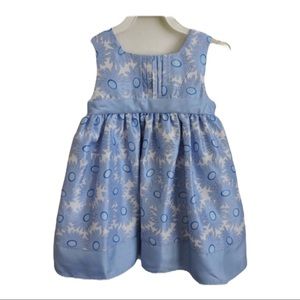 George Toddler Dress Baja Blue Flowers 24M